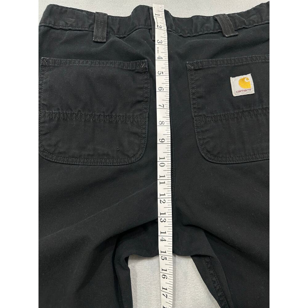 Carhartt Rugged Flex Relaxed Fit Canvas Work Pants Black 32x34 Workwear - Picture 13 of 15